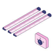 Fixed Spectrum Vertical System Lights