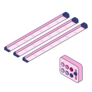 Tuneable Spectrum Vertical System Lights